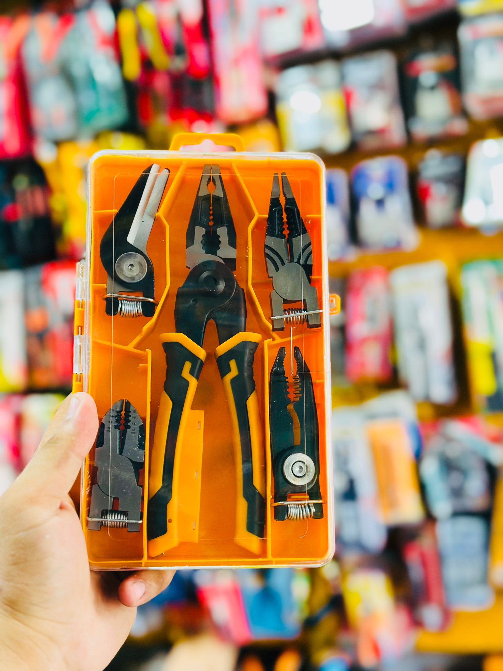 WORKMASTER 5-in-1 Interchangeable Head Plier Set - Heavy Duty CR-V Steel