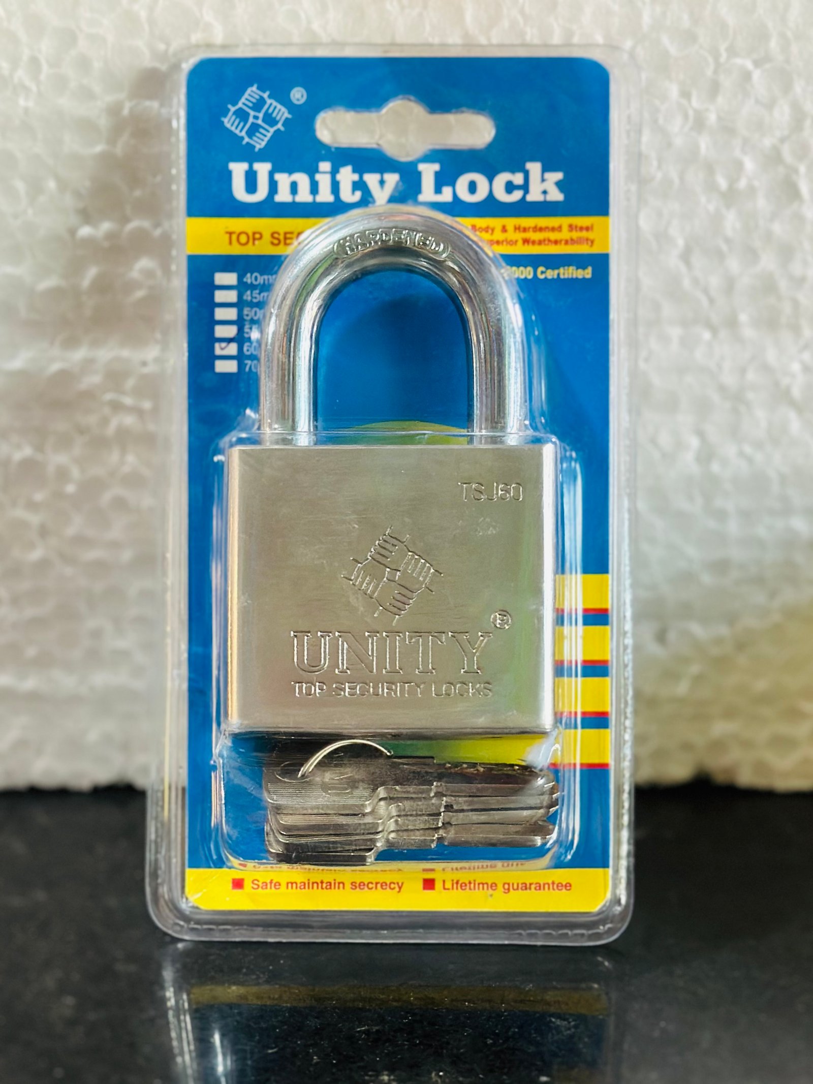 Unity TSJ60 60mm Top Security Hardened Steel Padlock